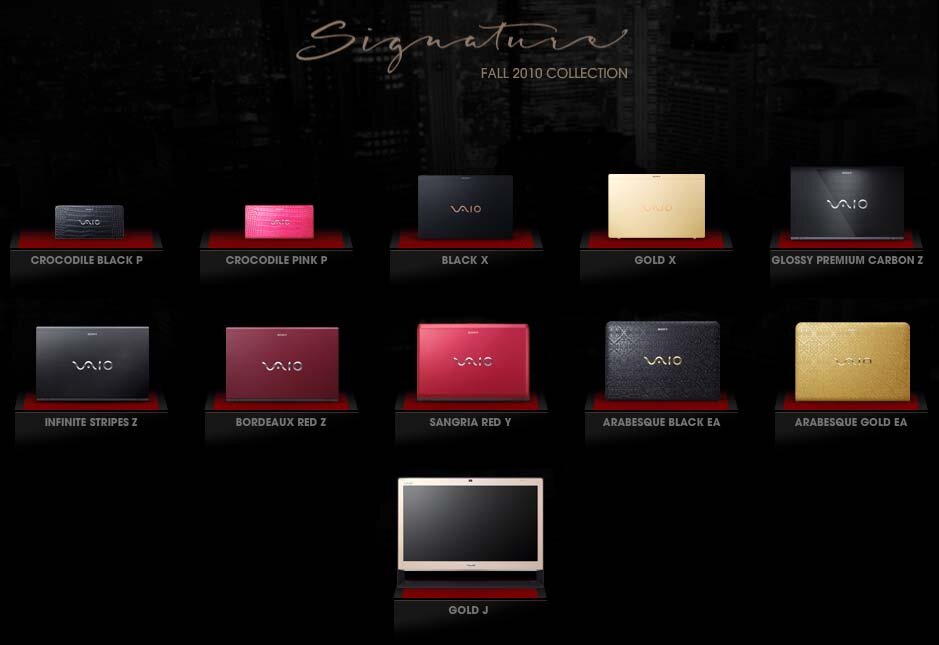 Sony VAIO Signature Fall 2010 Collection